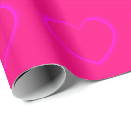Roze harten cadeaupapier