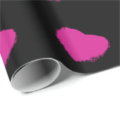 Roze harten cadeaupapier (Rol Hoek)