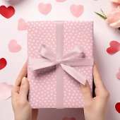 Roze harten cadeaupapier