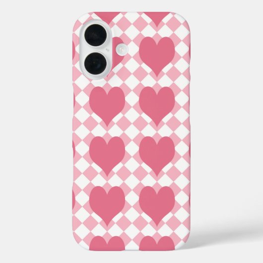 Roze harten Case-Mate iPhone case (Achterkant)