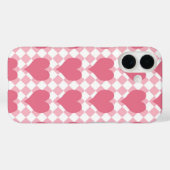 Roze harten Case-Mate iPhone case (Achterkant (horizontaal))