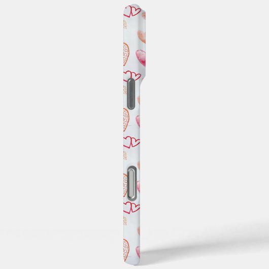 Roze harten Case-Mate iPhone case (Achterkant / Rechts)
