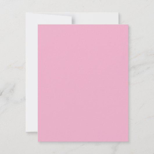 Roze harten Confetti - Aangepaste schrijfbenodigdh Kaart (Achterkant)