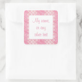 ROZE HARTEN DEKEN 3" Vierkante Matte Stickers (Tas)