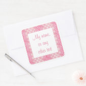 ROZE HARTEN DEKEN 3" Vierkante Matte Stickers (Envelop)