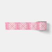 ROZE HARTEN DEKEN 7,5 cm Breed Satijnlint Satijnen Lint (Voorkant)