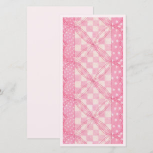 ROZE HARTEN DEKEN 8x4 Plat Kaartje / Roze / Vertic Kaart