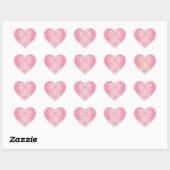 ROZE HARTEN DEKEN Hart Stickers (Vel)