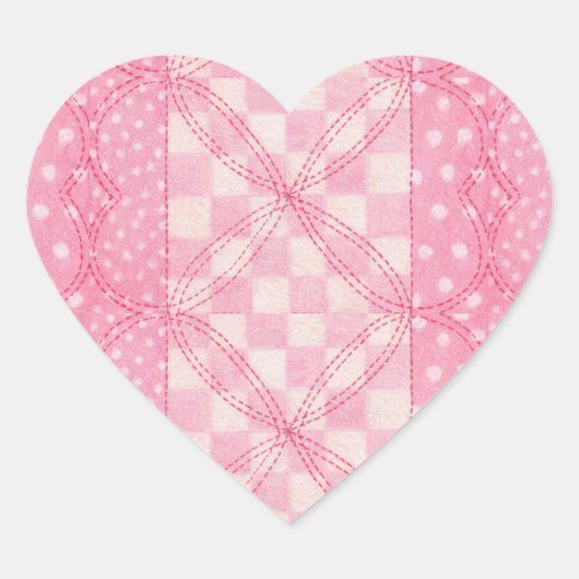 ROZE HARTEN DEKEN Hart Stickers (Voorkant)