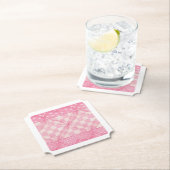 ROZE HARTEN DEKEN Ticket Papier Onderzetters (Insitu)