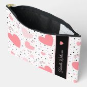 Roze harten en biggetje etui (Open)