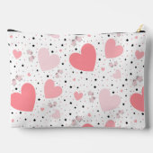 Roze harten en biggetje etui (Achterkant)