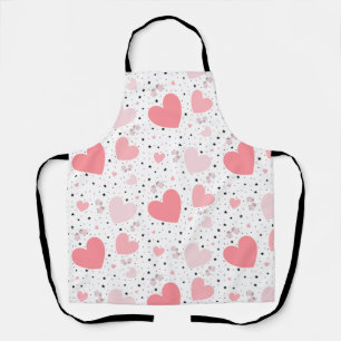Roze harten en biggetje schort