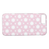 Roze harten en cirkels Case-Mate iPhone case (Achterkant (Horizontaal))