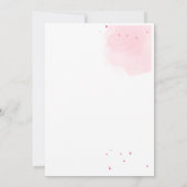 Roze Harten en Cupido's Trouw Uitnodiging (Achterkant)