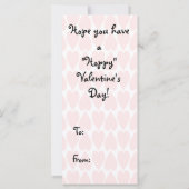 Roze harten en kikkers Valentijnse Kaarten (Achterkant)