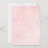 Roze harten en parels kaart (Achterkant)