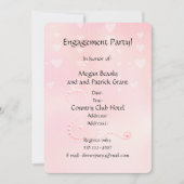 Roze harten en parels kaart (Voorkant)