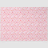 Roze harten en sneeuwvlokken Kerstmis Tissuepapier (Voorkant)
