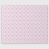 Roze harten en stippen: romantisch genot. cadeaupapier (Vlak)