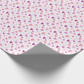 Roze harten en stippen: romantisch genot. cadeaupapier (Hoek)