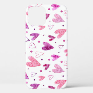 Roze harten en stippen: romantisch genot. Case-Mate iPhone case