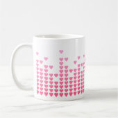 Roze harten Equalizer Music Geek Koffiemok (Links)