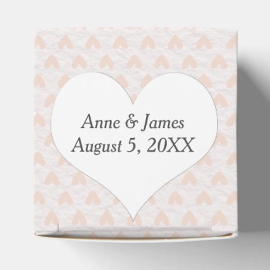 Roze Harten Errend Bedankdoosjes (Bovenkant)