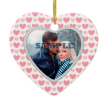 Roze harten Faux Diamond Valentijn Foto sjabloon