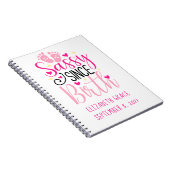 Roze harten geboorte slap sinds geboorte Baby Notitieboek (Rechterzijde)