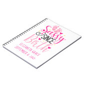 Roze harten geboorte slap sinds geboorte Baby Notitieboek (Linkerzijde)