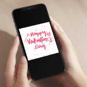 Roze harten Gelukkig Valentijnsdag Feestdagenkaart