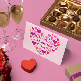 Roze Harten Gelukkige GALentines Dag Valentijn Feestdagen Kaart