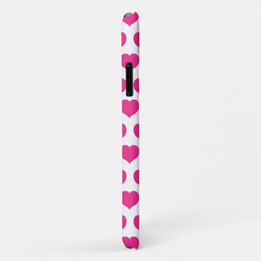 Roze harten gepersonaliseerd Case-Mate iPhone case (Achterkant/rechts)