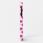 Roze harten gepersonaliseerd Case-Mate iPhone case (Achterkant/links)