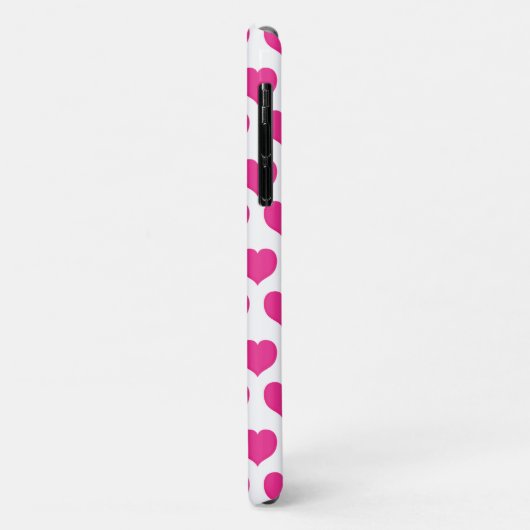 Roze harten gepersonaliseerd Case-Mate iPhone case (Achterkant/links)