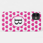 Roze harten gepersonaliseerd Case-Mate iPhone case (Achterkant (horizontaal))