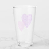 Roze harten glas (Achterkant)