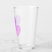 Roze harten glas (Links)
