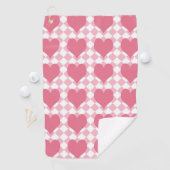 Roze Harten Golfhanddoek (Insitu)