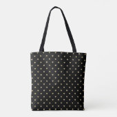 Roze harten Goud Tote Bag (Achterkant)