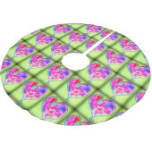 roze harten groen kerstboom rok (Gekanteld)