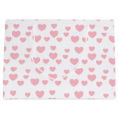 Roze harten groot cadeauzakje (Voorkant)