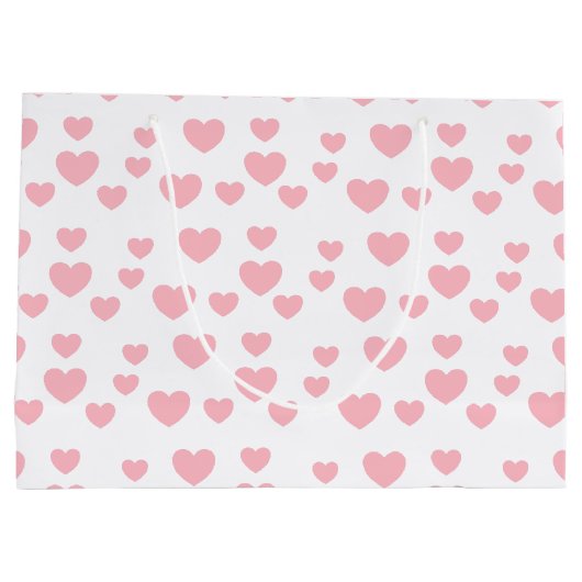 Roze harten groot cadeauzakje (Achterkant)