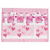 Roze harten groot cadeauzakje (Achterkant)