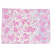 Roze harten groot cadeauzakje (Achterkant)