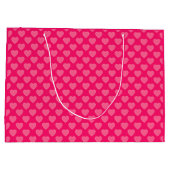 Roze harten groot cadeauzakje (Achterkant)