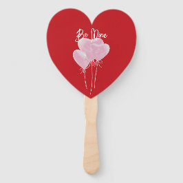 Roze Harten Handwaaier