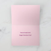 Roze harten Happy Valentines Day Valentijn Feestdagen Kaart (Binnen)