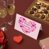 Roze harten Happy Valentines Day Valentijn Feestdagen Kaart